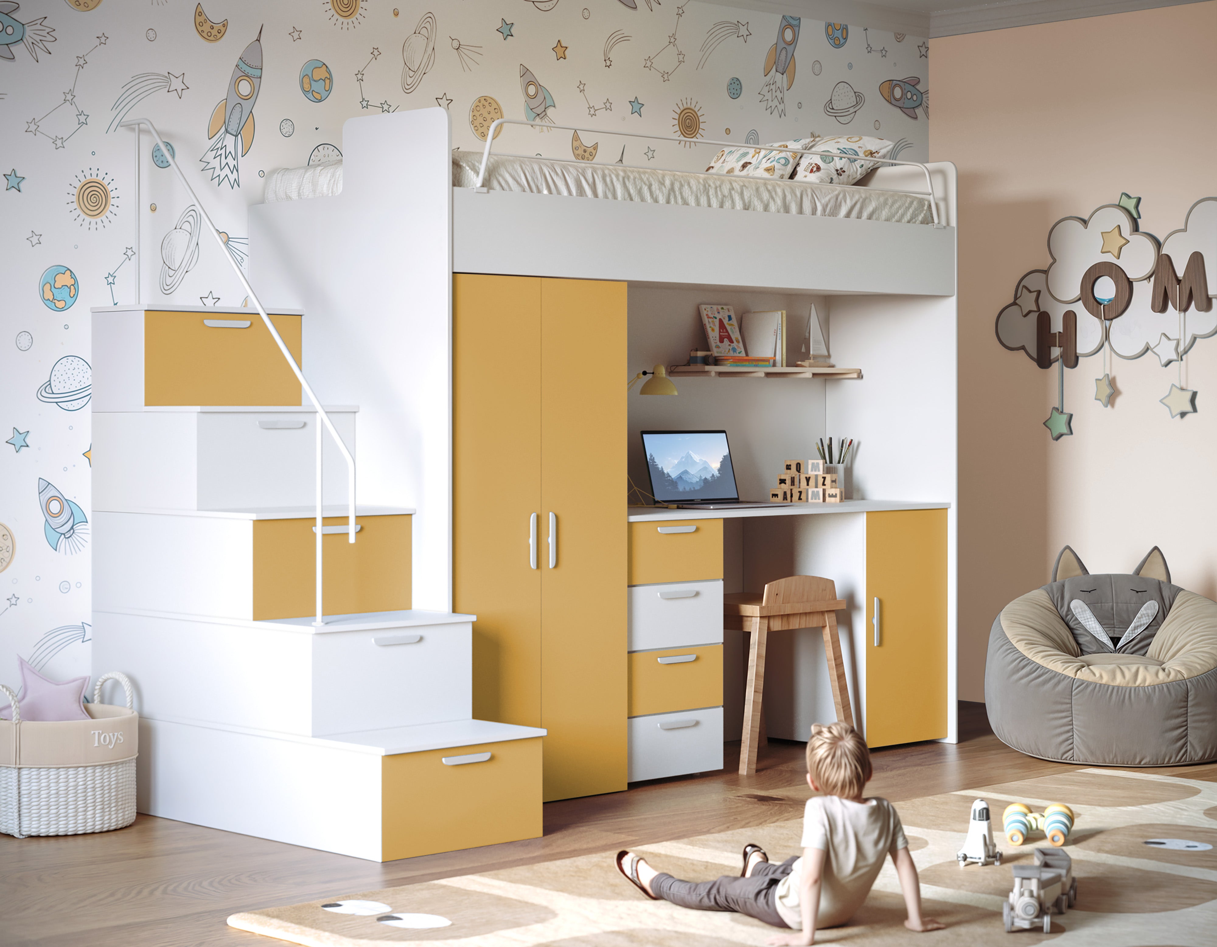 Kinderhoogslaper Dream matte afwerking