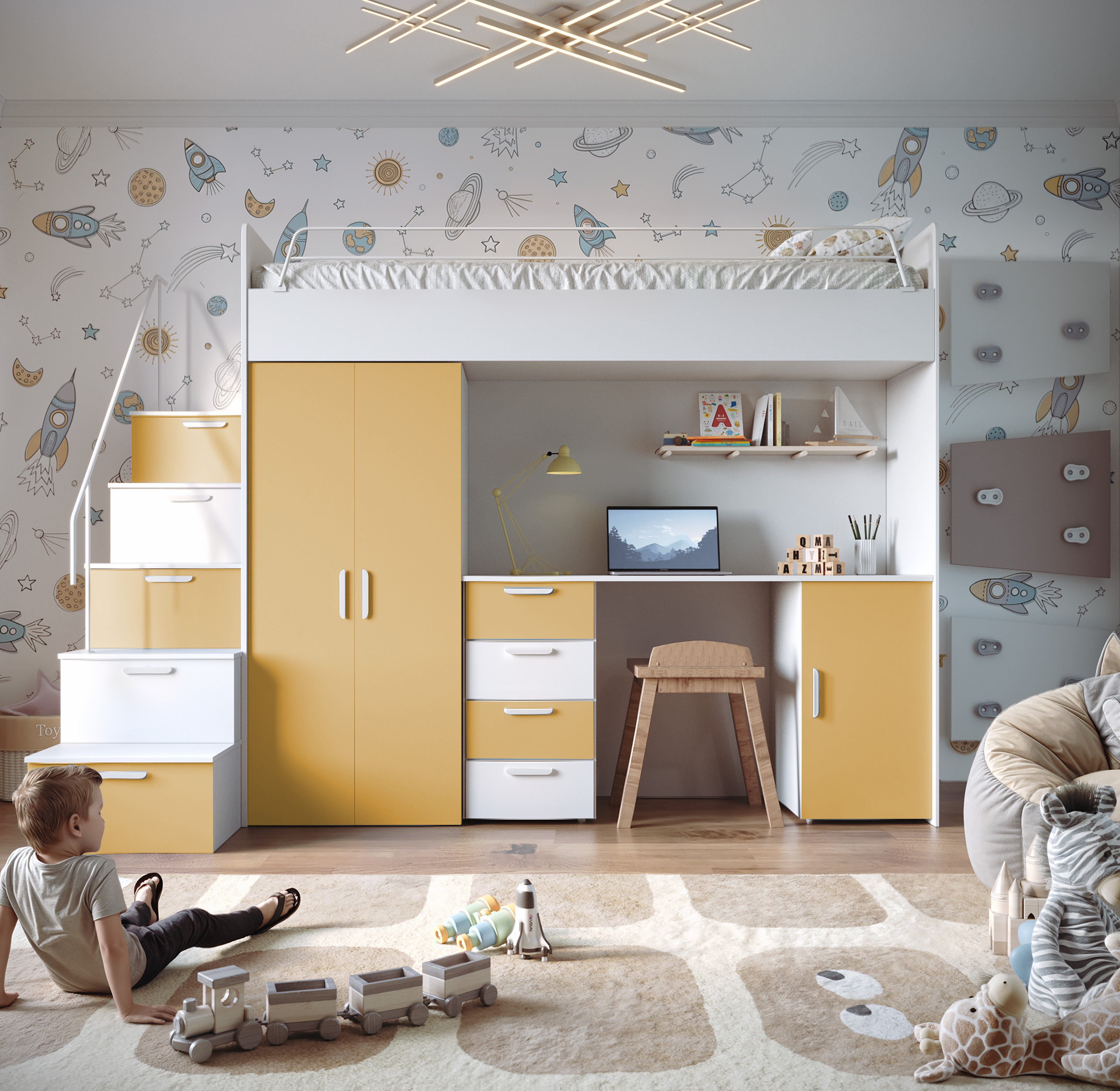 Kinderhoogslaper Dream matte afwerking