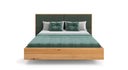 Designer houten bed Valent van massief eikenhout in zwevende optiek