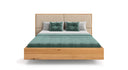 Designer houten bed Valent van massief eikenhout in zwevende optiek