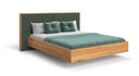 Designer houten bed Valent van massief eikenhout in zwevende optiek