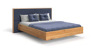 Designer houten bed Valent van massief eikenhout in zwevende optiek