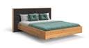 Designer houten bed Valent van massief eikenhout in zwevende optiek