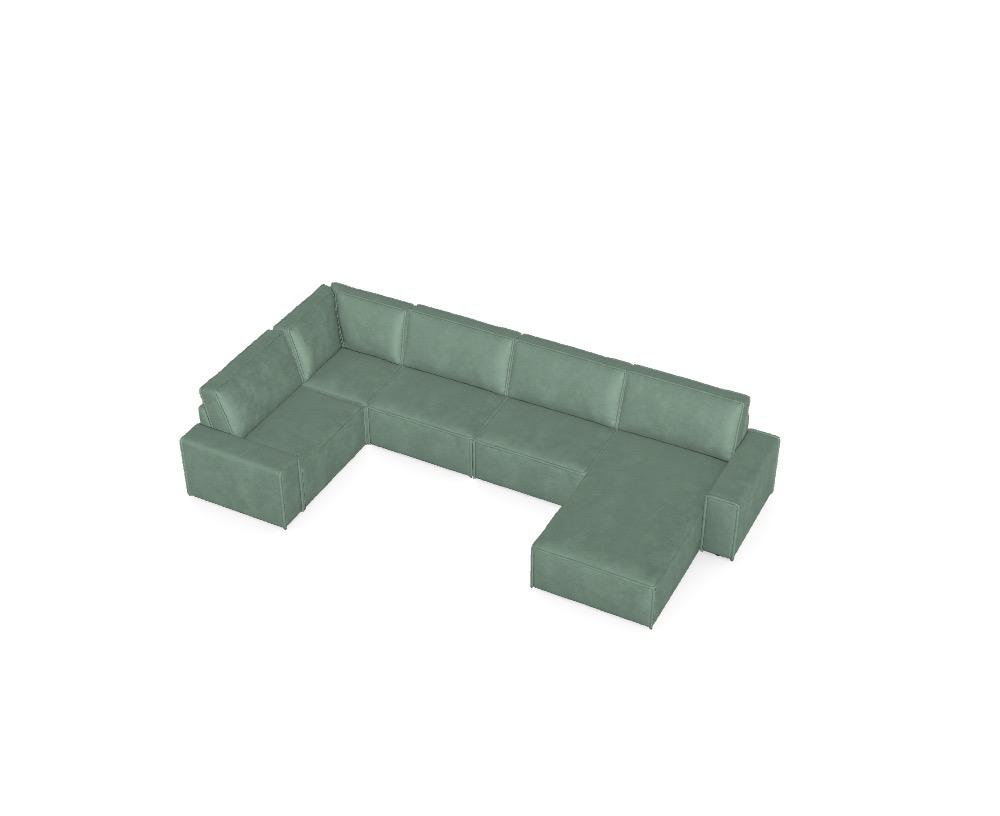 Modulair Sofa Domo - Geconfigureerd Sofa Ref: HLTFSI