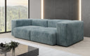 Designer 2-zits bank Snug in Ribstof
