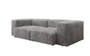 Designer 2-zits bank Snug in Ribstof