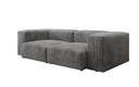 Designer 2-zits bank Snug in Ribstof