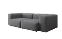 Designer 2-zits bank Snug in Stof