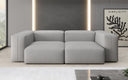 Designer 2-zits bank Snug in Stof