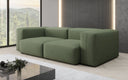 Designer 2-zits bank Snug in Stof