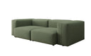 Designer 2-zits bank Snug in Stof
