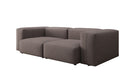 Designer 2-zits bank Snug in Stof