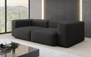Designer 2-zits bank Snug in Stof