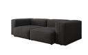 Designer 2-zits bank Snug in Stof