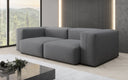 Designer 2-zits bank Snug in Stof