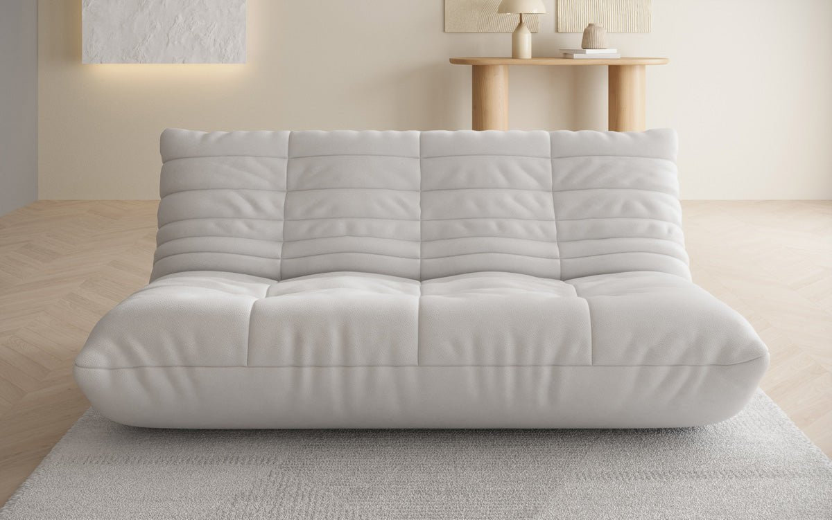 Designer 3-zits bank Calmo van echt leer