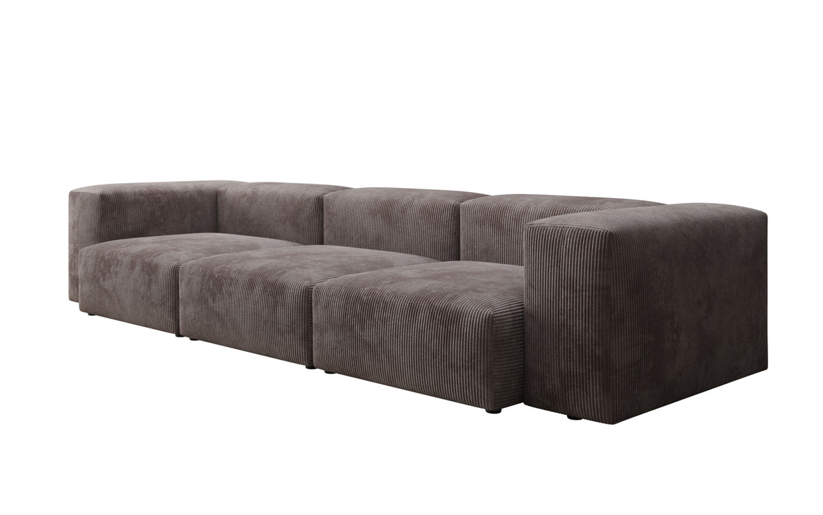 Designer 2-zits bank Snug in Ribstof