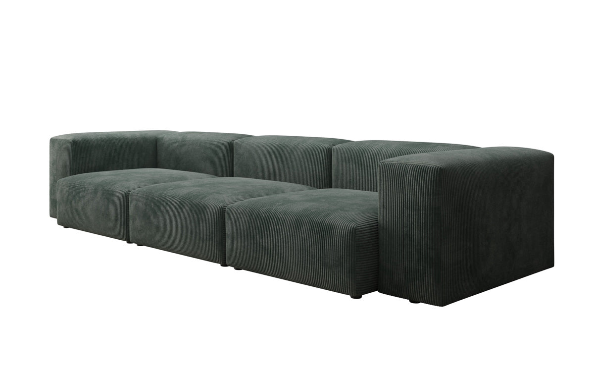Designer 2-zits bank Snug in Ribstof