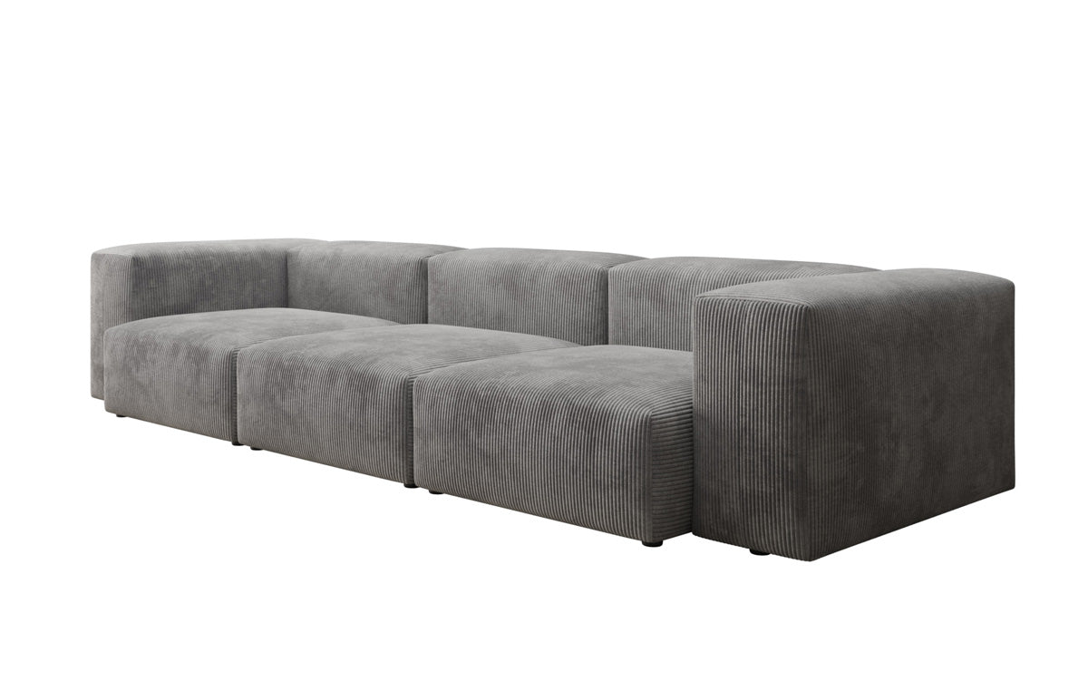 Designer 2-zits bank Snug in Ribstof