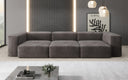 Ontwerper 3-zits bank Snug in Fluweel