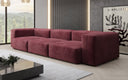 Ontwerper 3-zits bank Snug in Fluweel