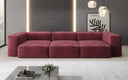 Ontwerper 3-zits bank Snug in Fluweel