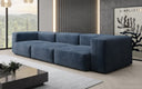 Ontwerper 3-zits bank Snug in Fluweel