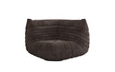 Designer Eckmodul Sofa-Sessel Calmo in Ribstof