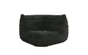 Designer Eckmodul Sofa-Sessel Calmo in Ribstof