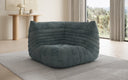 Designer Eckmodul Sofa-Sessel Calmo in Ribstof