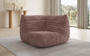 Designer Eckmodul Sofa-Sessel Calmo in Ribstof