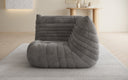 Designer Eckmodul Sofa-Sessel Calmo in Ribstof