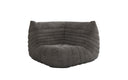 Designer Eckmodul Sofa-Sessel Calmo in Ribstof