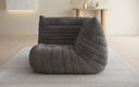 Designer Eckmodul Sofa-Sessel Calmo in Ribstof
