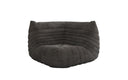 Designer Eckmodul Sofa-Sessel Calmo in Ribstof