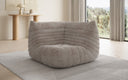 Designer Eckmodul Sofa-Sessel Calmo in Ribstof