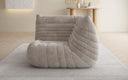 Designer Eckmodul Sofa-Sessel Calmo in Ribstof