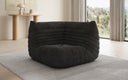 Designer Eckmodul Sofa-Sessel Calmo in Ribstof
