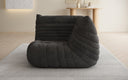 Designer Eckmodul Sofa-Sessel Calmo in Ribstof