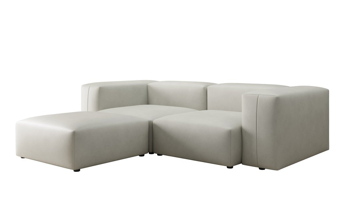Designer-hoekbank Snug Mini van echt leer