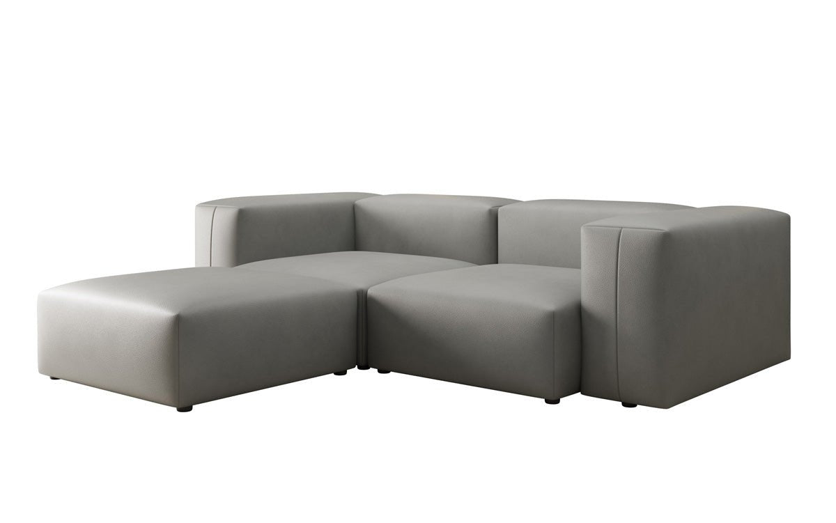 Designer-hoekbank Snug Mini van echt leer
