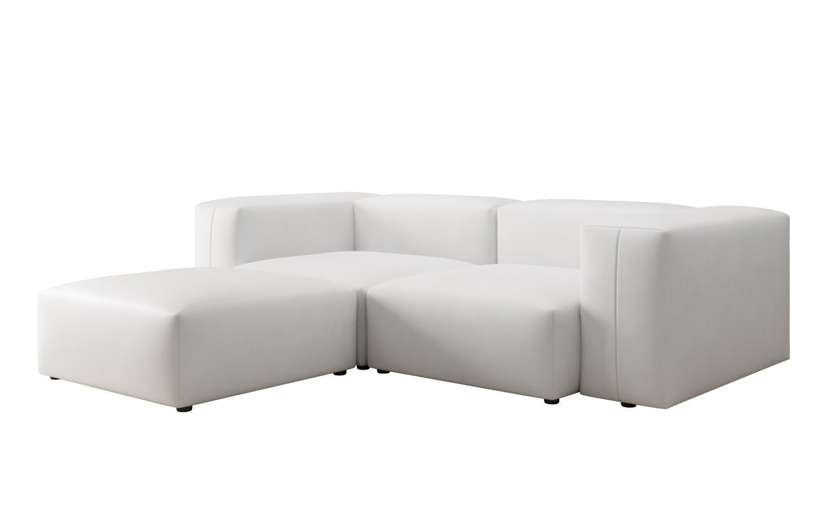 Designer-hoekbank Snug Mini van echt leer