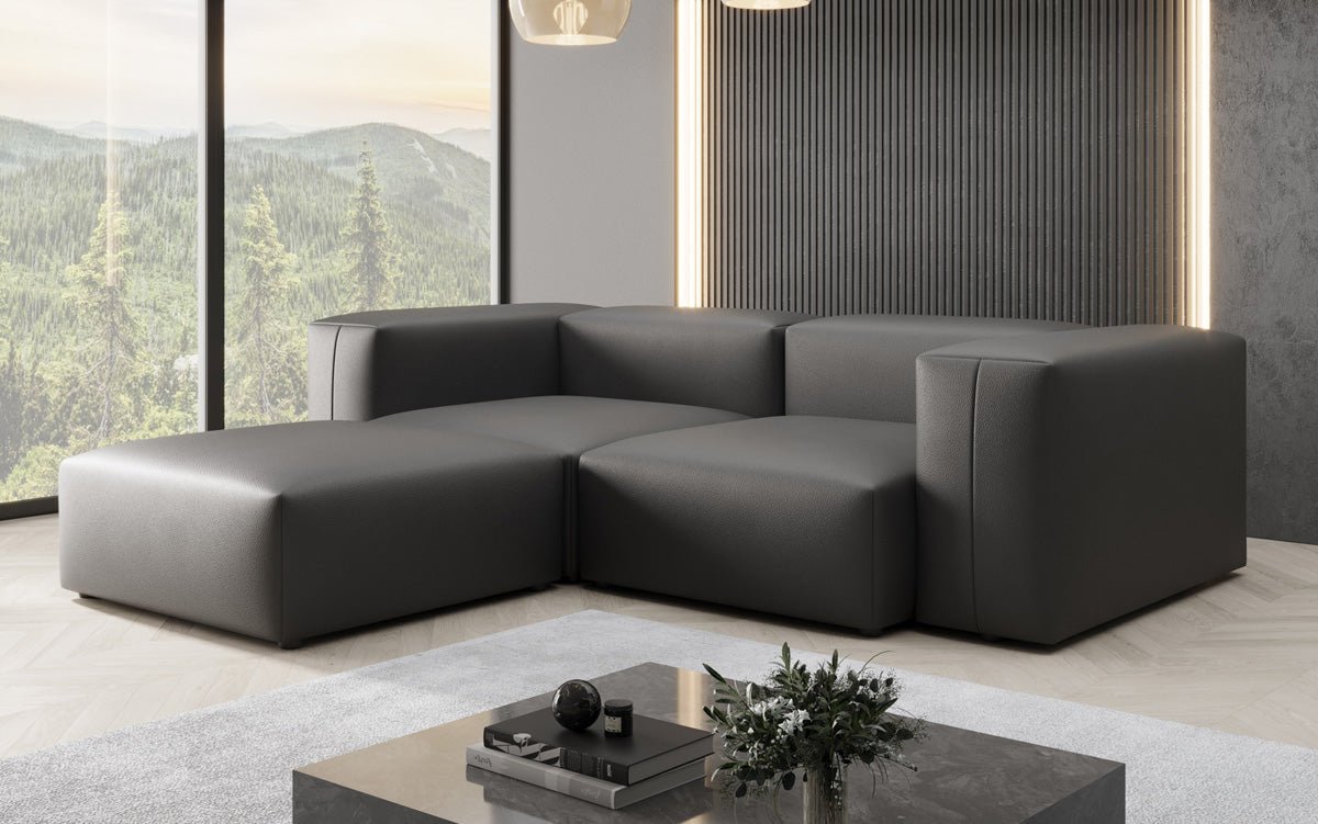 Designer L-bank Snug Mini van echt leer