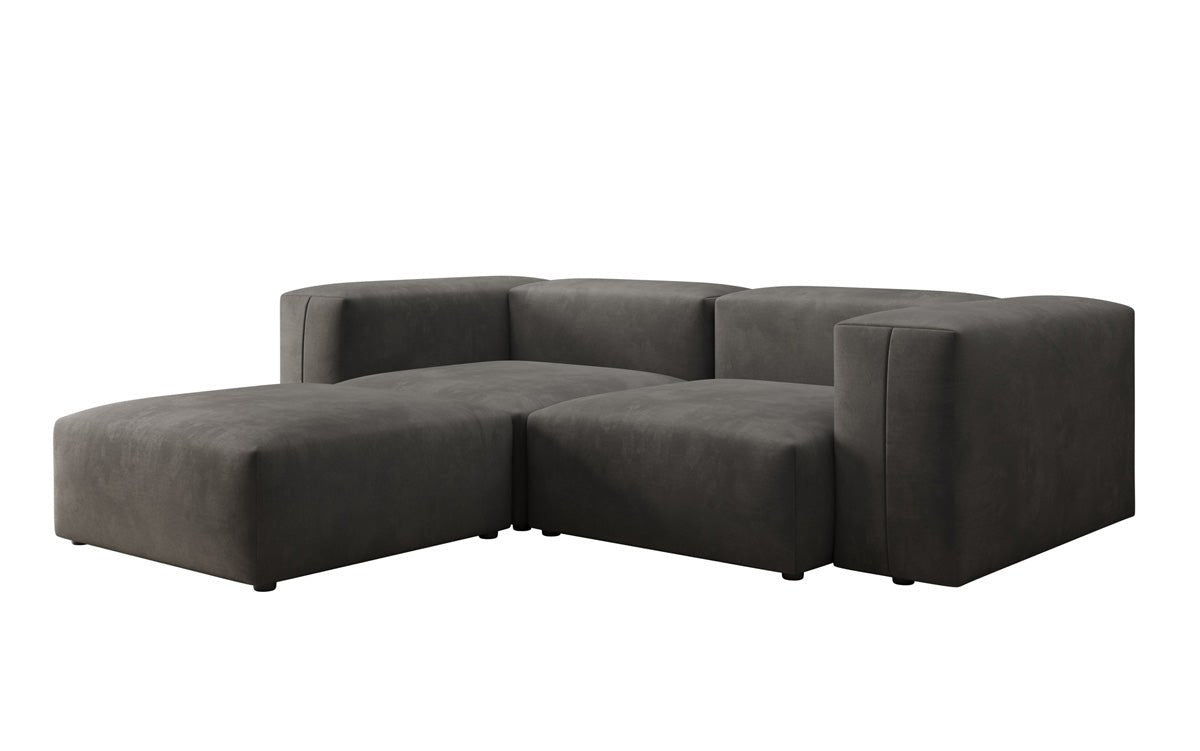 Designer hoekbank Snug Mini in Fluweel