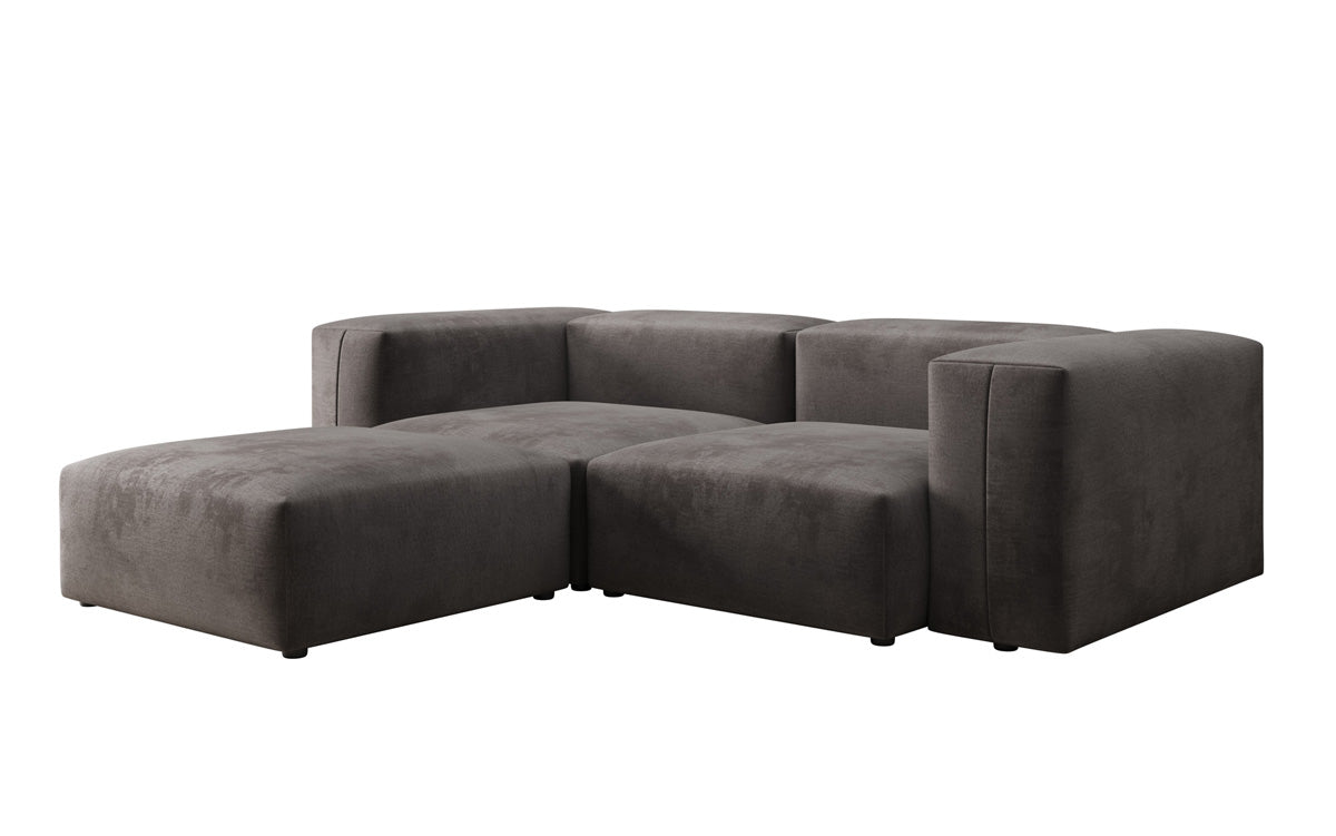 Designer hoekbank Snug Mini in Fluweel