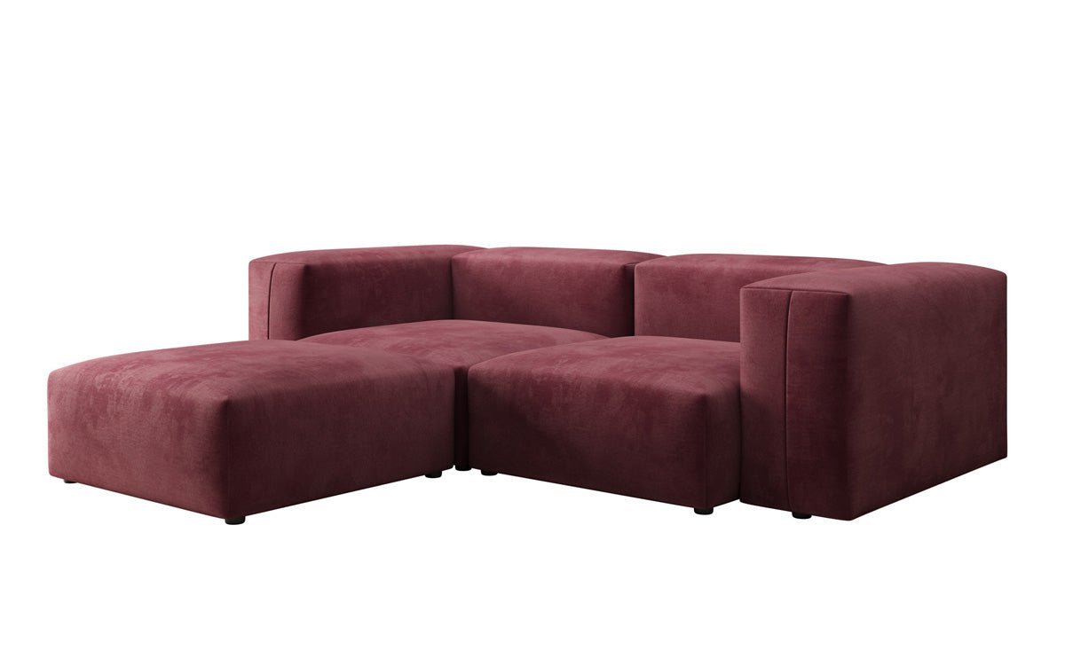 Designer hoekbank Snug Mini in Fluweel