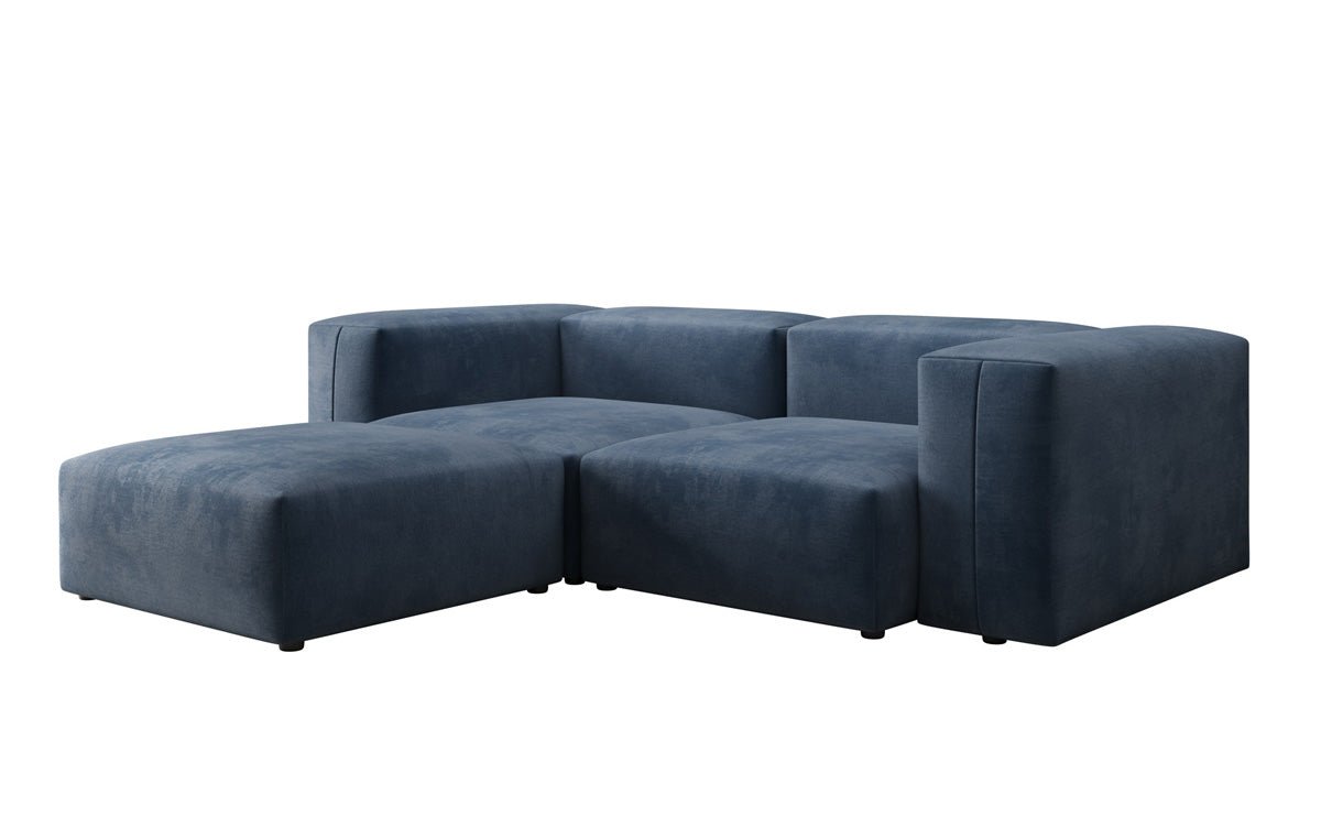 Designer hoekbank Snug Mini in Fluweel