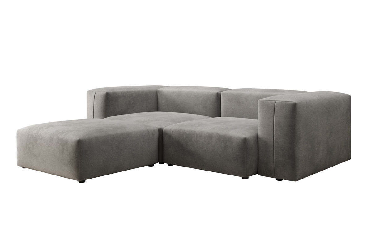 Designer hoekbank Snug Mini in Fluweel