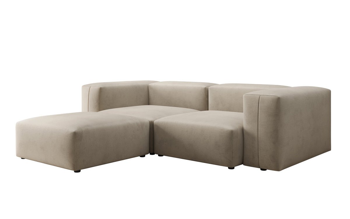 Designer hoekbank Snug Mini in Fluweel