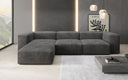 Designer hoekbank Snug in Ribstof